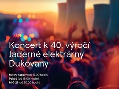 Veřejnost s energetiky oslaví 40. výročí zahájení provozu JE Dukovany velkolepým koncertem