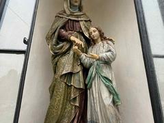Ve Smolíně prošla citlivou opravou historická socha svaté Anny