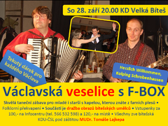Václavská veselice ve Velké Bíteši: bavit se budou Češi i Němci!