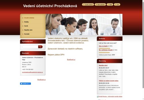 Zobrazit webové stránky Vedení účetnictví - Olga Procházková