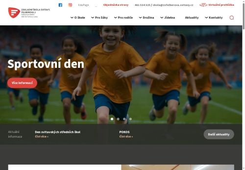 Webové stránky Základní škola Svitavy, Felberova 2, Svitavy