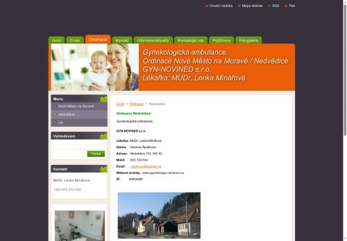 Zobrazit webové stránky Gynekologická ambulance - MUDr. Lenka Minářová