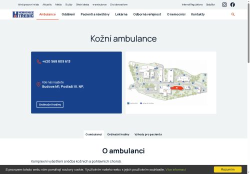 Zobrazit webové stránky Kožní ambulance