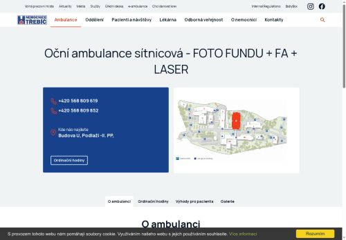 Zobrazit webové stránky Oční ambulance - laserová, FA, Foto Fundu