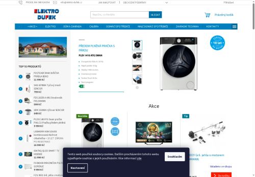Zobrazit webové stránky ELEKTRO - ŽELEZÁŘSTVÍ DUFEK s.r.o.