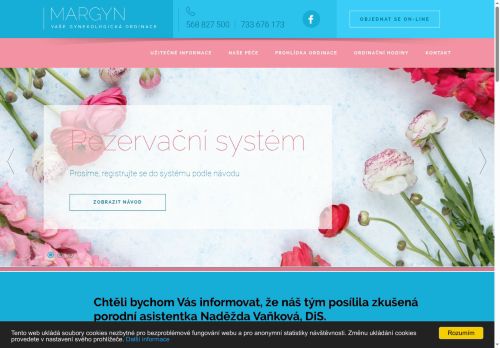 Zobrazit webové stránky Gynekologie MARGYN - MUDr. Markéta Mařáková, MUDr. Marie Spieglová