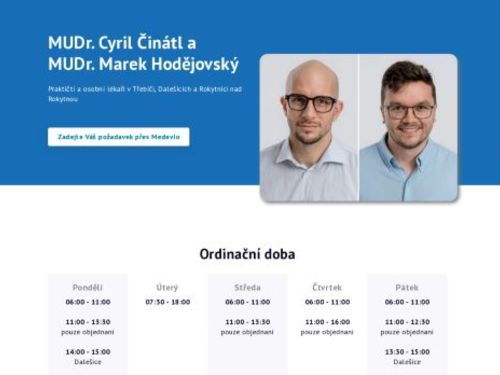 Praktický lékař - MUDr. Cyril Činátl