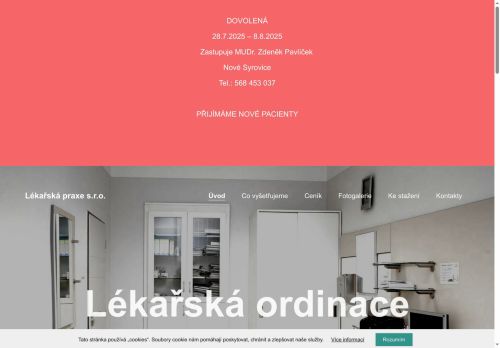 Zobrazit webové stránky Praktický lékař - MUDr. Tomáš Pavlíček