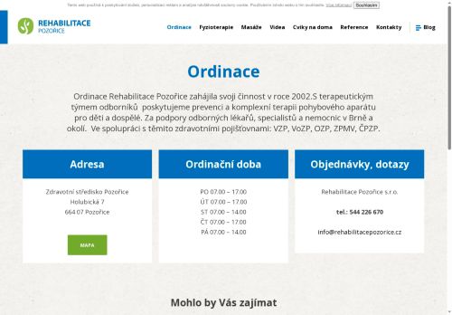 Zobrazit webové stránky Rehabilitace - Marie Zemánková