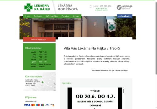 Zobrazit webové stránky Lékárna Na Hájku