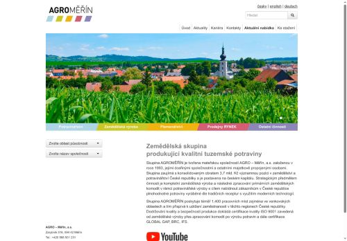 AGRO - Měřín, a.s. nabízí práci na pozici *vedoucí dílny (mistr) (m/ž) v obci Otín