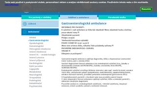 Zobrazit webové stránky Gastroenterologická ambulance - MUDr. Lukašíková, MUDr. Trna, MUDr. Stibůrek