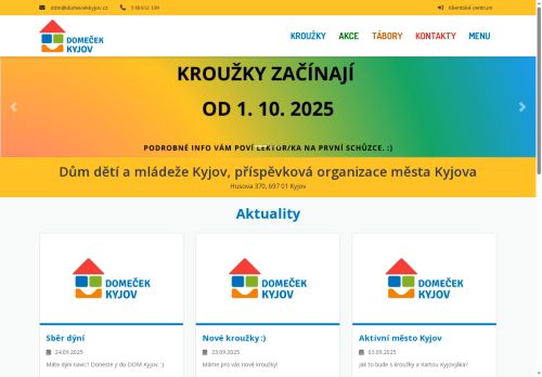 Zobrazit webové stránky Domeček Kyjov