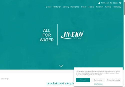 Webové stránky IN-EKO TEAM s.r.o., Tišnov