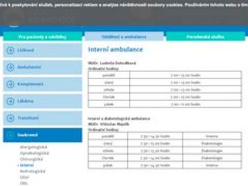 Interní a diabetologická ambulance - MUDr. Ludmila Dohnálková