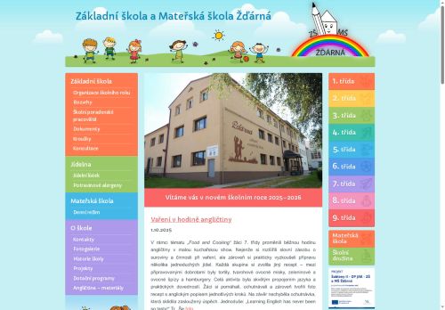 Zobrazit webové stránky Základní škola a Mateřská škola Žďárná
