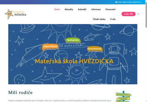 Zobrazit webové stránky Mateřská škola Hvězdička, Šlapanice