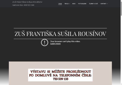 Zobrazit webové stránky Základní umělecká škola Františka Sušila