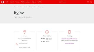 Zobrazit webové stránky Vodafone Kyjov