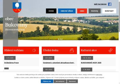 Zobrazit webové stránky Obecní úřad Bukovany