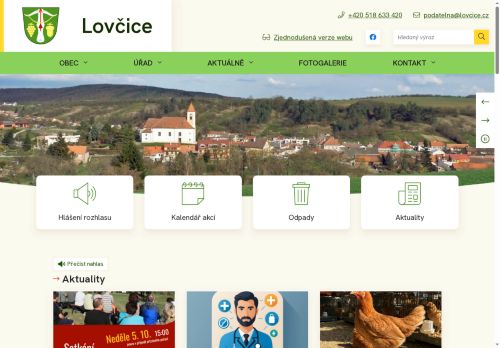 Zobrazit webové stránky Obecní úřad Lovčice
