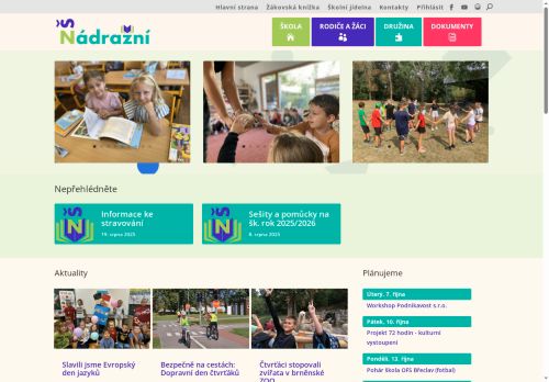 Zobrazit webové stránky Základní škola Hustopeče, Nádražní