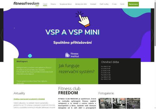 Zobrazit webové stránky Fitness Club Freedom