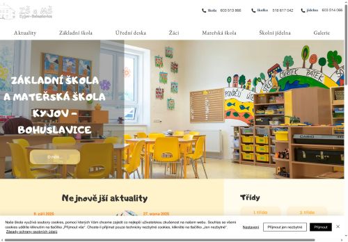 Zobrazit webové stránky Základní škola a Mateřská škola Kyjov - Bohuslavice