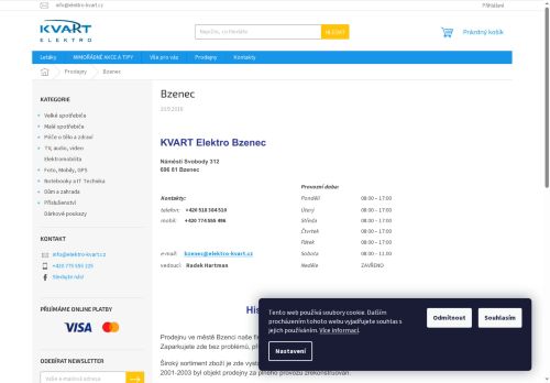 Zobrazit webové stránky Kvart elektro Bzenec