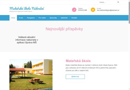 Zobrazit webové stránky Mateřská škola Nádražní
