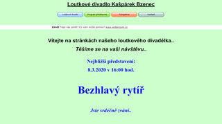 Zobrazit webové stránky Loutkové divadlo Kašpárek Bzenec
