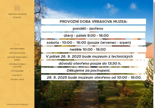 Zobrazit webové stránky Vrbasovo Muzeum