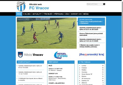 Zobrazit webové stránky Sportovní klub FC Vracov