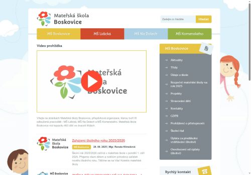Zobrazit webové stránky MŠ Boskovice