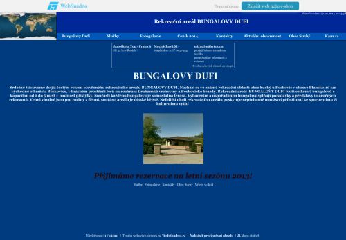Zobrazit webové stránky Bungalovy Dufi
