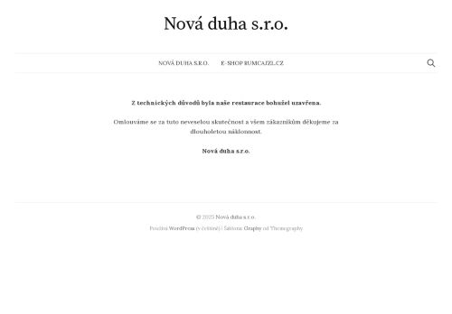Zobrazit webové stránky Restaurace Nová duha Sudice