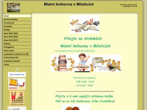Místní knihovna v Miloticích