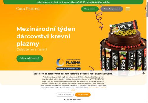 Zobrazit webové stránky Cara Plasma - odběrové místo Břeclav