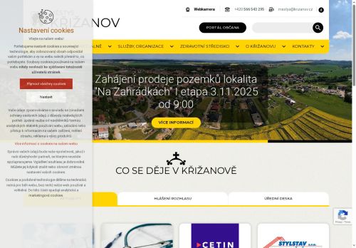Zobrazit webové stránky Úřad městyse Křižanova