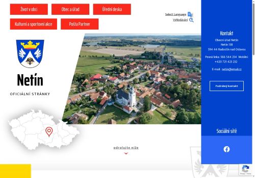 Zobrazit webové stránky Obecní úřad Netín
