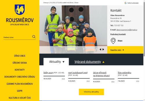 Zobrazit webové stránky Obecní úřad Rousměrov