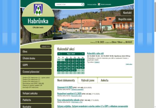 Zobrazit webové stránky Obecní úřad Habrůvka