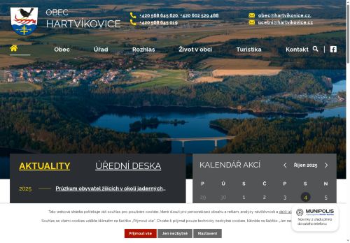 Zobrazit webové stránky Obecní úřad Hartvíkovice