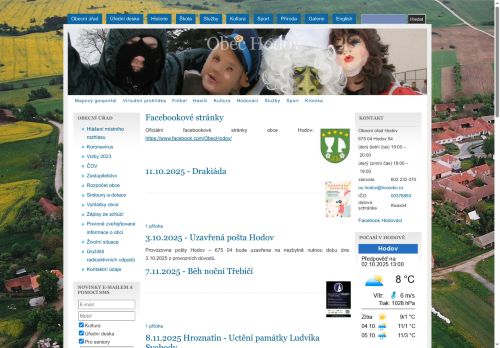 Zobrazit webové stránky Obecní úřad Hodov