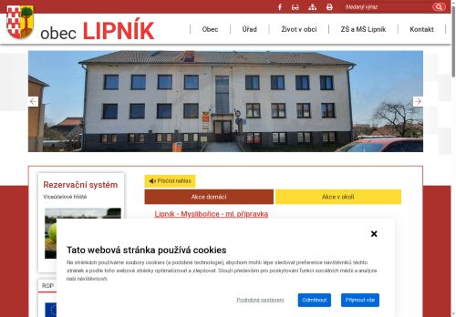 Zobrazit webové stránky Obecní úřad Lipník