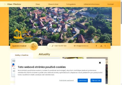 Zobrazit webové stránky Obecní úřad Přeckov