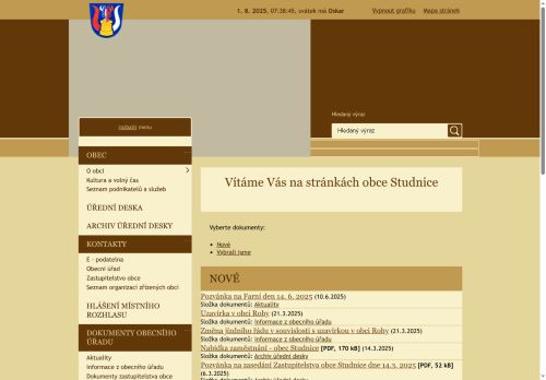 Zobrazit webové stránky Obecní úřad Studnice