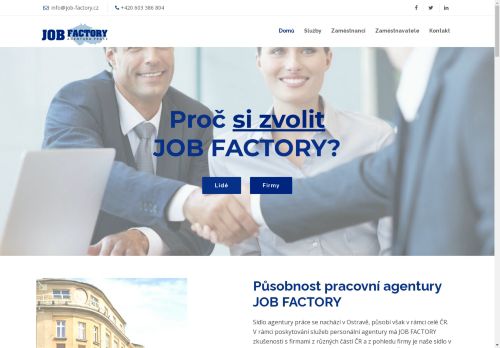 JOB FACTORY s.r.o. nabízí práci na pozici pomocný dělník - vazač (m/ž) v obci Velké Meziříčí