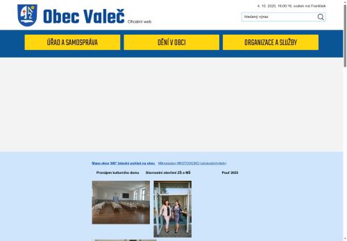 Zobrazit webové stránky Obecní úřad Valeč