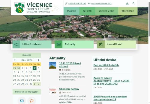 Zobrazit webové stránky Obecní úřad Vícenice